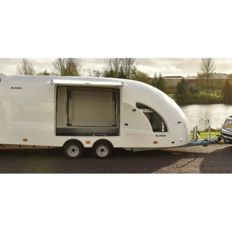 Woodford RL 5000 - Lukket trailer - 2.600 kg - Smal model - 2 aksler